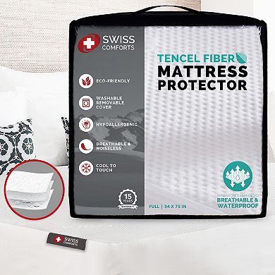 Swiss Comforts Embossed Tencel Mattress Protector