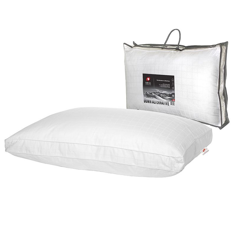 Swiss Comforts Renaissance Gusset Pillow, White, Queen