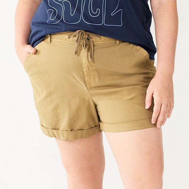 sonoma plus size shorts