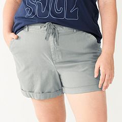 Kohls womens plus size on sale shorts