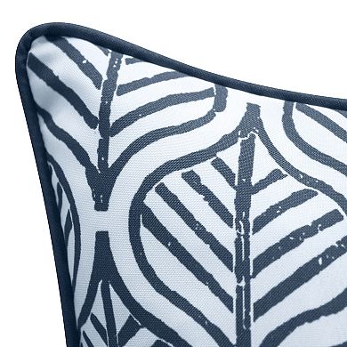 Edie@Home Indoor Outdoor Reversible Jaipur Print Throw Pillow