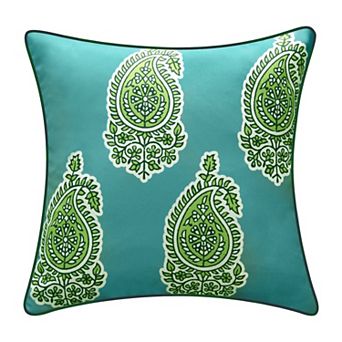 Edie@Home Indoor Outdoor Reversible Jaipur Print Throw Pillow
