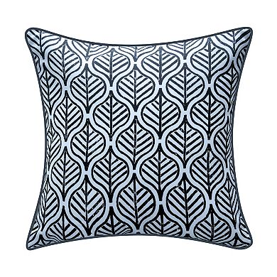 Edie@Home Indoor Outdoor Reversible Jaipur Print Throw Pillow