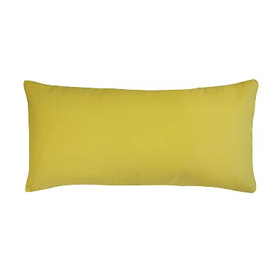 Edie@Home Indoor Outdoor Embroidered Tile Oblong Throw Pillow