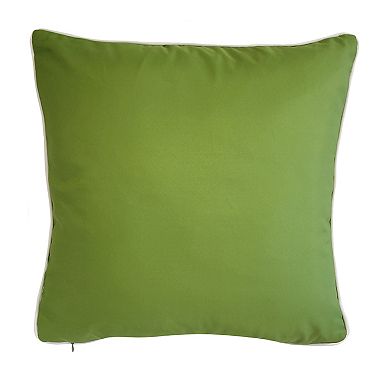 Edie@Home Indoor Outdoor Oversized Embroidered Quartrefoil Throw Pillow