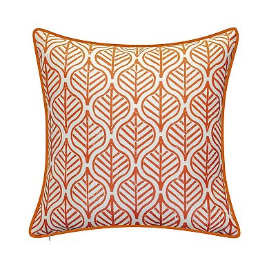 Edie@Home Indoor Outdoor Reversible Antique Tile Print Throw Pillow