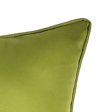 Edie@Home Indoor Outdoor Bold Embroidered Bird Throw Pillow