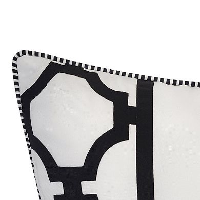 Edie@Home Indoor Outdoor Crowned Dimensional Topiary Throw Pillow