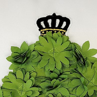 Edie@Home Indoor Outdoor Crowned Dimensional Topiary Throw Pillow