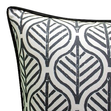 Edie@Home Indoor Outdoor Reversible Antique Tile Print Throw Pillow