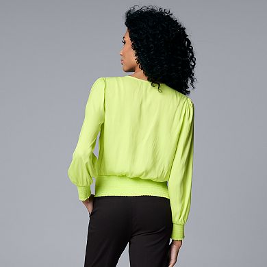 Women's Simply Vera Vera Wang Banded Bottom Blouse