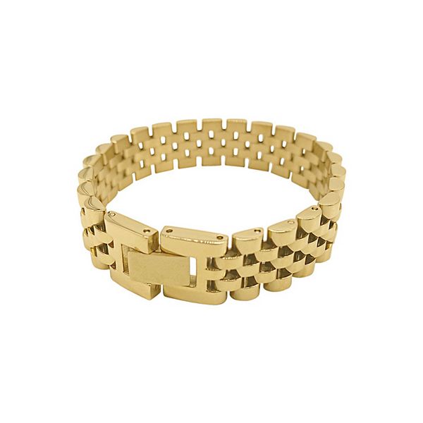 Adornia 14k Gold Plated Watch Band Bracelet