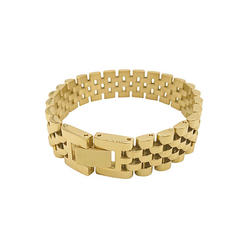 Adornia 14k Gold Plated Watch Band Bracelet, Women's, Yellow Gold Tone