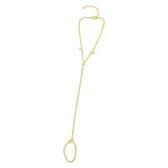 Adornia 14k Gold Plated Hand Chain