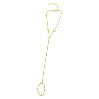 Adornia 14k Gold Plated Hand Chain