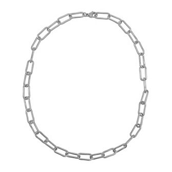 Adornia 14k Gold Plated Chunky Paper Clip Chain Necklace