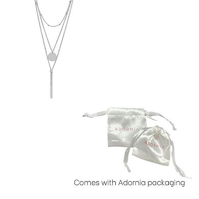 Adornia 14k Gold Plated Layered Pendant Necklace