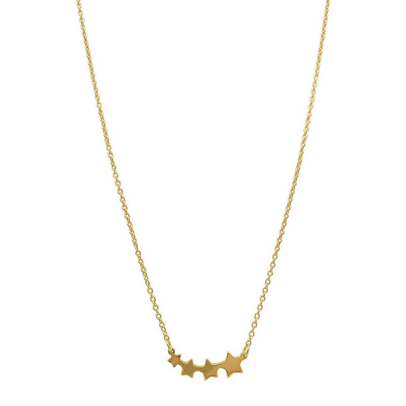 55602278 Adornia 14k Gold Plated Starburst Necklace, Womens sku 55602278