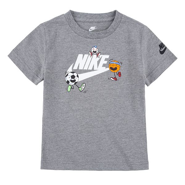 Nike Baby Girls 12-24 Months Short-Sleeve Mixed-Media-Logo Printed