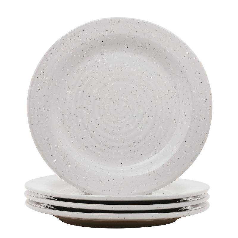 Food Network 4-pc. White Dinner Plate Set, Multicolor
