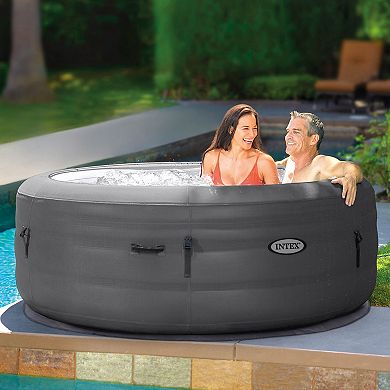 Intex SimpleSpa 4 Person Portable Inflatable Hot Tub Jet Spa with Pump and Cover