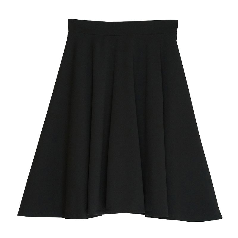 Girls 7-16 IZ Byer Knee Length Skirt, Girls, Black