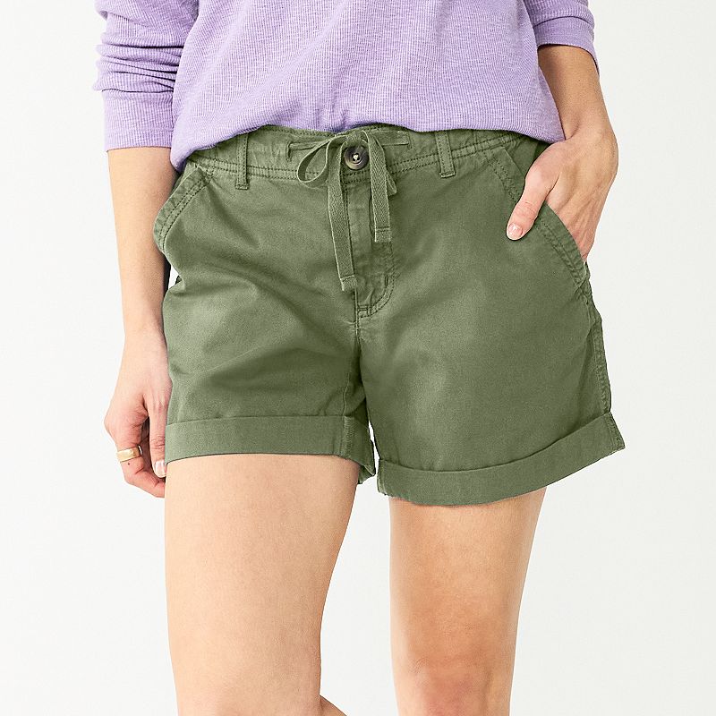 Kohls womens clearance khaki shorts