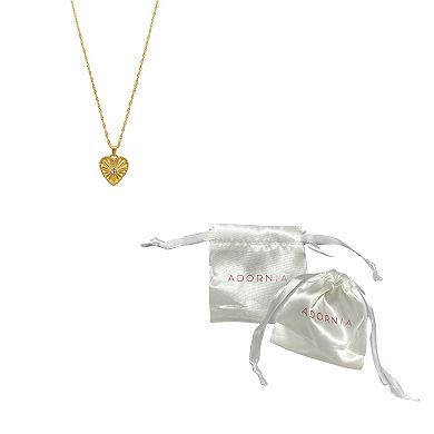 Adornia 14k Gold Plated Heart Necklace