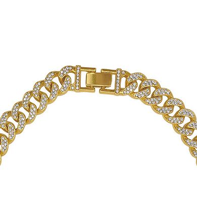 Adornia Cubic Zirconia Flat Curb Chain Necklace