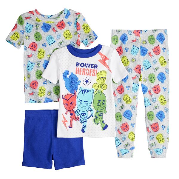 Toddler Boy PJ Masks 4 Piece Pajama Set