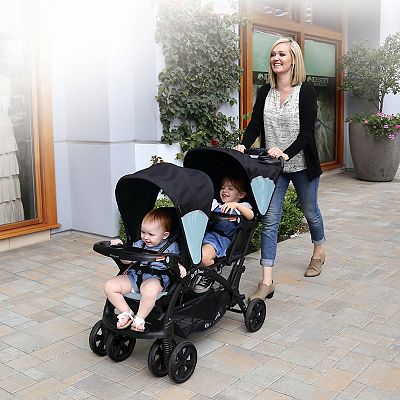 Baby Trend Sit N' Stand Double Stroller - Desert Blue