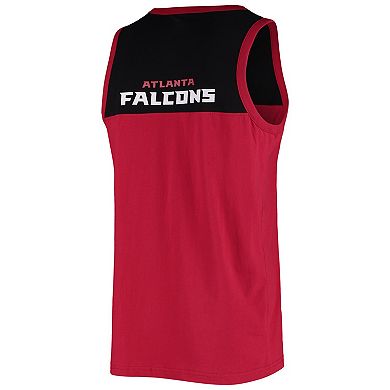Men's Starter Red/Black Atlanta Falcons Team Touchdown Fashion Tank Top