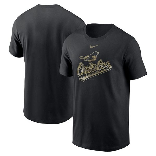 Nike Men's Baltimore Orioles Black Arch Over Logo Long Sleeve T-Shirt