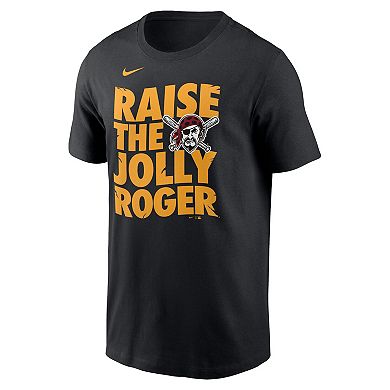 Men's Nike Black Pittsburgh Pirates Raise the Jolly Roger Local Team T-Shirt