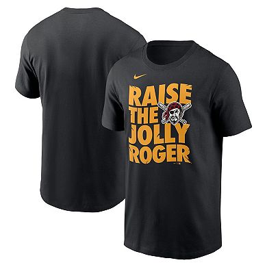 Men's Nike Black Pittsburgh Pirates Raise the Jolly Roger Local Team T-Shirt