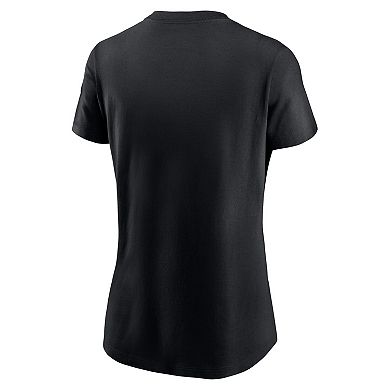 Women's Nike Black Washington Commanders Logo Cotton Essential T-Shirt