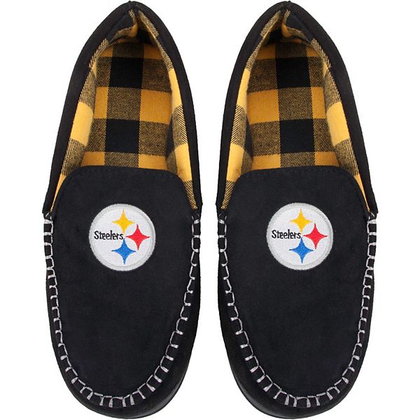 Pittsburgh Steelers NFL Womens Stripe Logo Tall Footy Slipper Socks