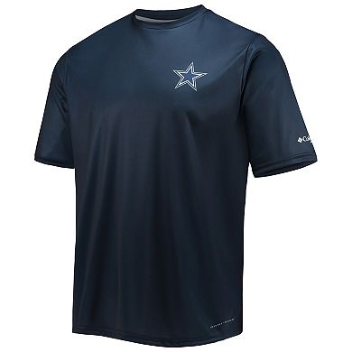 Men's Columbia Navy Dallas Cowboys Terminal Tackle Omni-Shade T-Shirt