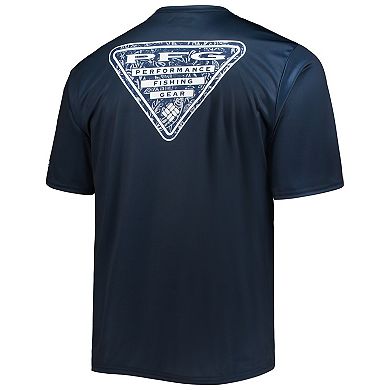 Men's Columbia Navy Dallas Cowboys Terminal Tackle Omni-Shade T-Shirt