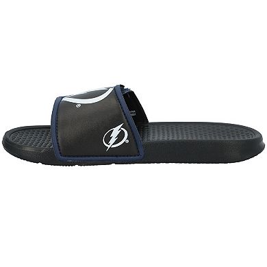 Youth FOCO Tampa Bay Lightning Colorblock Big Logo Legacy Slide Sandals