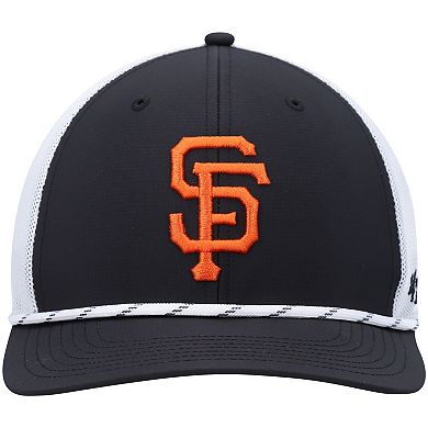 Men's '47 Black/White San Francisco Giants Burden Trucker Snapback Hat