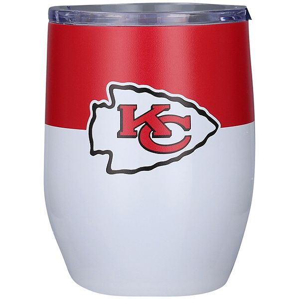 Kansas City Chiefs 16oz. Colorblock Stainless Steel Curved Tumbler