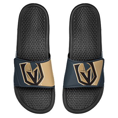 Youth FOCO Vegas Golden Knights Colorblock Big Logo Legacy Slide Sandals