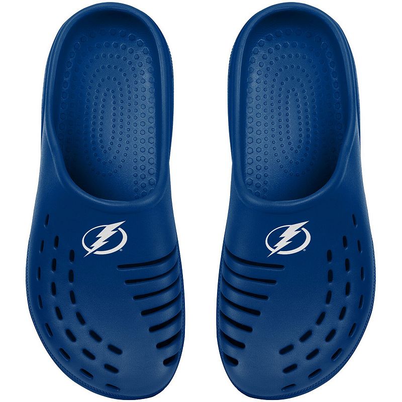 Youth FOCO Blue Tampa Bay Lightning Sunny Day Clogs, Kids Unisex, Size: 13