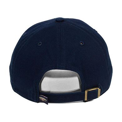 Men's '47 Navy New Orleans Pelicans Core Logo Clean Up Adjustable Hat