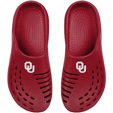 Youth FOCO Crimson Oklahoma Sooners Sunny Day Clogs