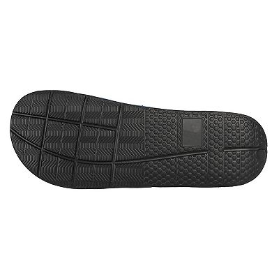 Youth FOCO Colorado Rockies Colorblock Big Logo Legacy Slide Sandals