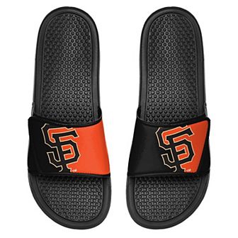 Youth FOCO San Francisco Giants Colorblock Big Logo Legacy Slide Sandals