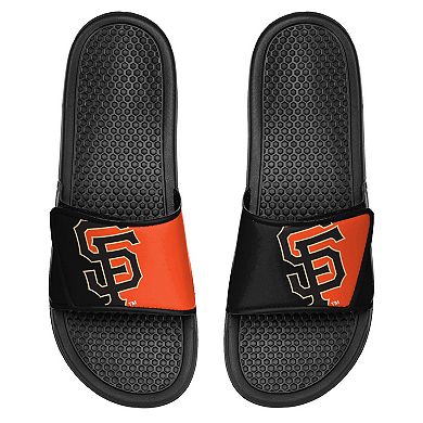 Youth FOCO San Francisco Giants Colorblock Big Logo Legacy Slide Sandals