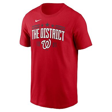 Men's Nike Red Washington Nationals The District 1901 Local Team T-Shirt